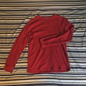 RED LONG SLEEVE SHIRT